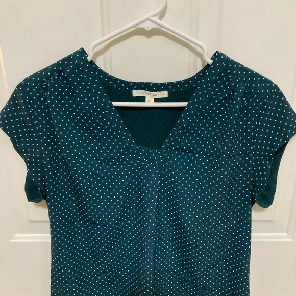 Fun2Fun Green Polka Dot Blouse - Picture 2 of 6